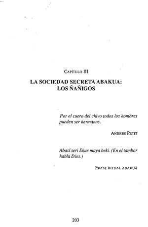 Jorge Castellanos & Isabel Castellanos, Cultura Afrocubana, tomo 3, capítulo 3